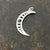 Moon phase silver necklace