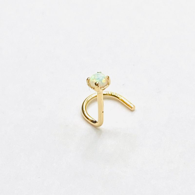 Opal nose store ring stud