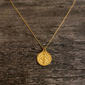 Protective coin necklace