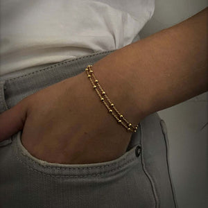 Double chain bracelet