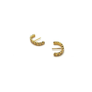 Gold curve earrings