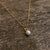 Minimal Swarovski pearl necklace