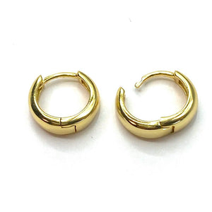 Gold   hoop earrings
