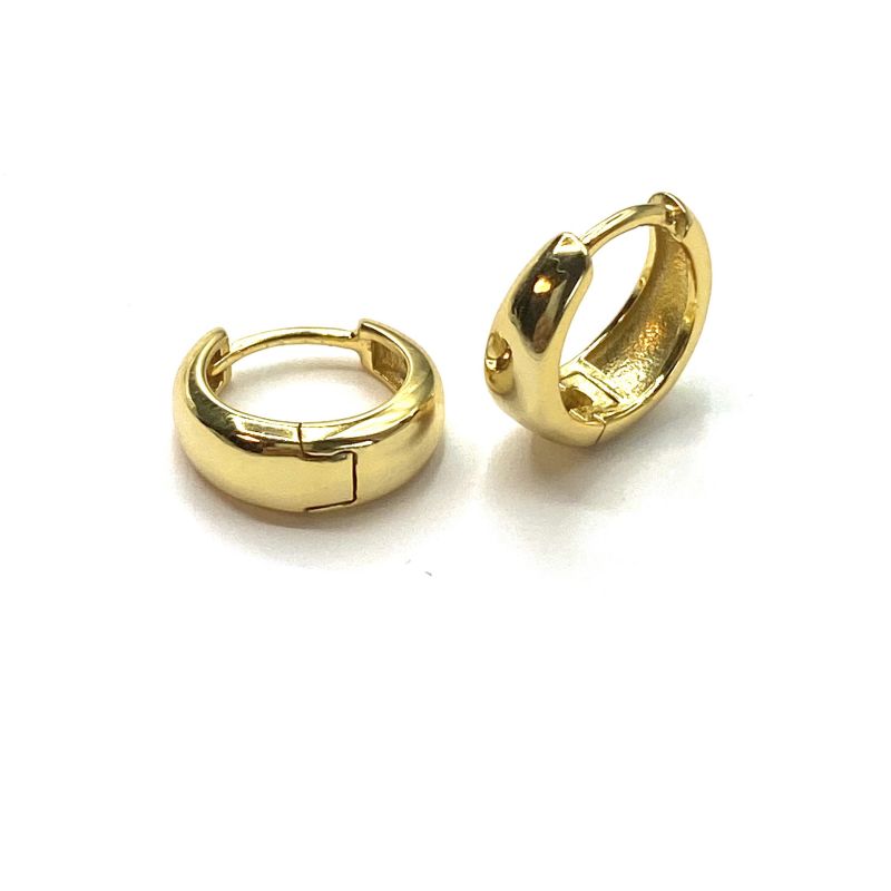 Gold   hoop earrings