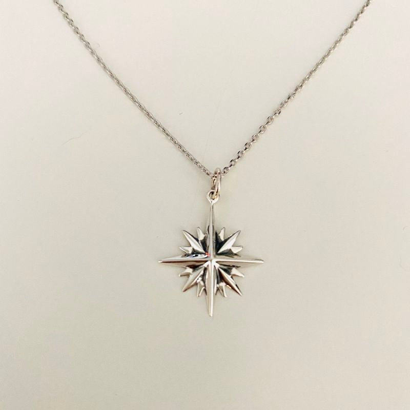 Sterling Silver Snowflake Pendant with Nano Gems. Charms Only. Snowflake Charm