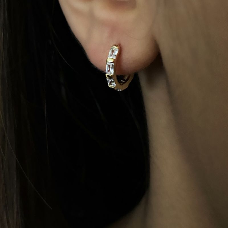 Dainty CZ hoops