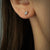 Dot silver earring