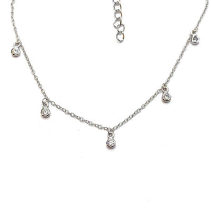 Charm bezel anklet