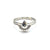Stackable silver ring,