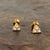 Tiny pearl gold stud earrings