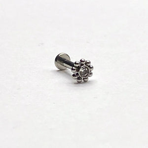 Threaded Labret with CZ