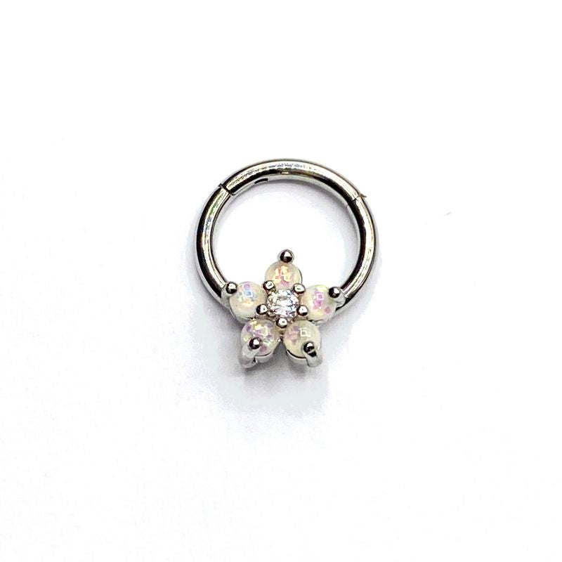 Opal clicker ring