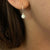 Opal hoops earrings no