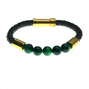 Hoxton unisex braided leather bracelet