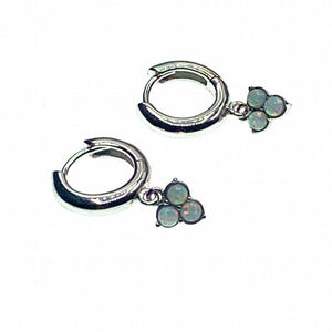 Three dot hoop earrings,
