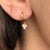 Three dot hoop earrings,