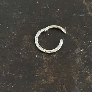 Cut  hinged segment ring