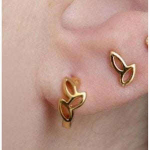 Leaf  stud earrings