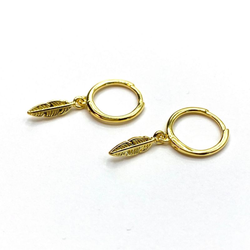 Dangle hoop earrings