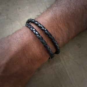 Greenwich leather bracelet