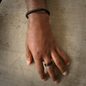 Carnaby braided leather bracelet