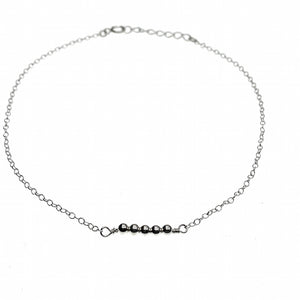 Ball chain anklet
