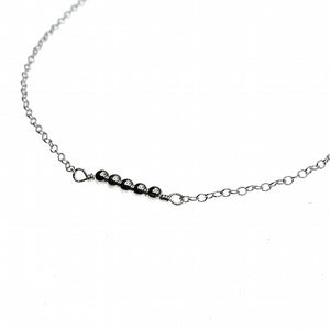 Ball chain anklet