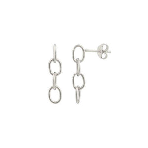 Chain hoop earring