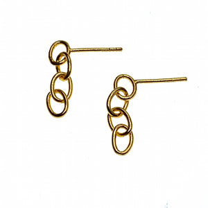 Chain hoop earring