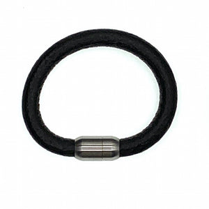Coal'sYard black chunky unisex leather bracelet