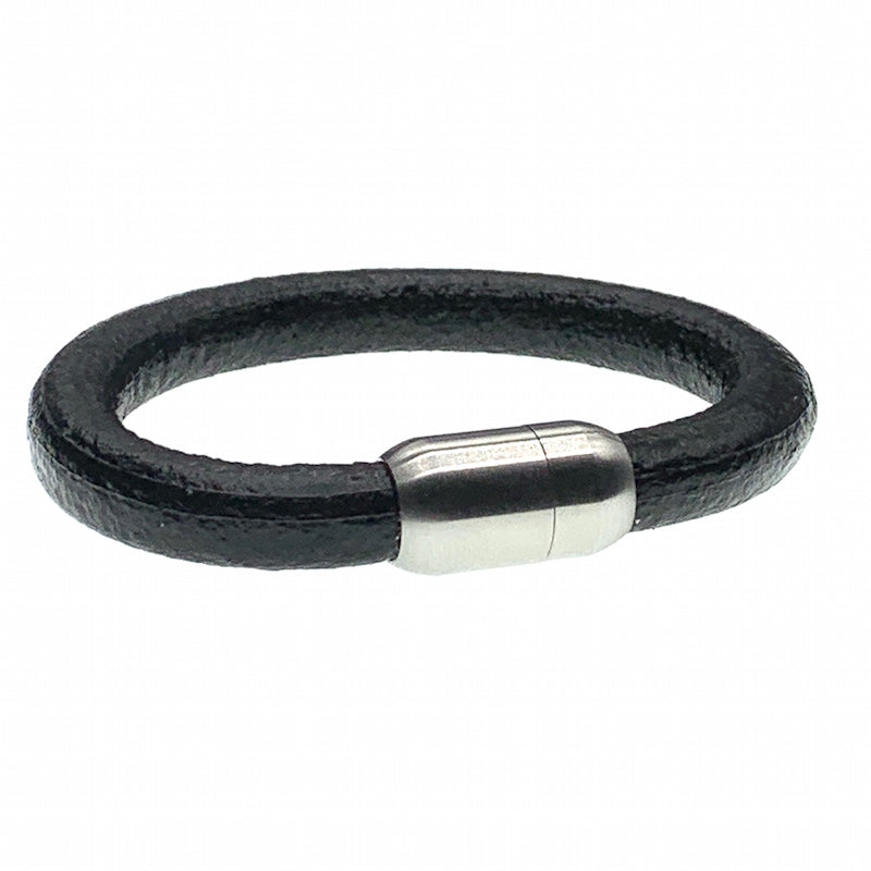 Coal'sYard black chunky unisex leather bracelet