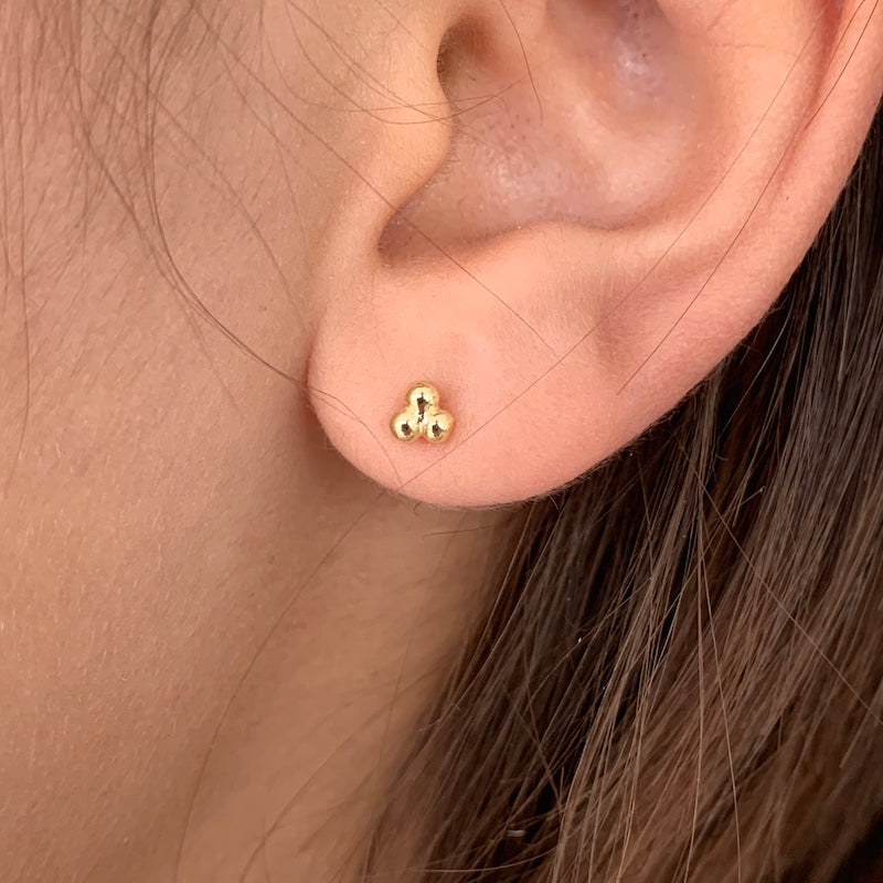 Open Circle Stud Earrings Gold Dot Stud Earrings polka dot earrings Ci –  The Clinda