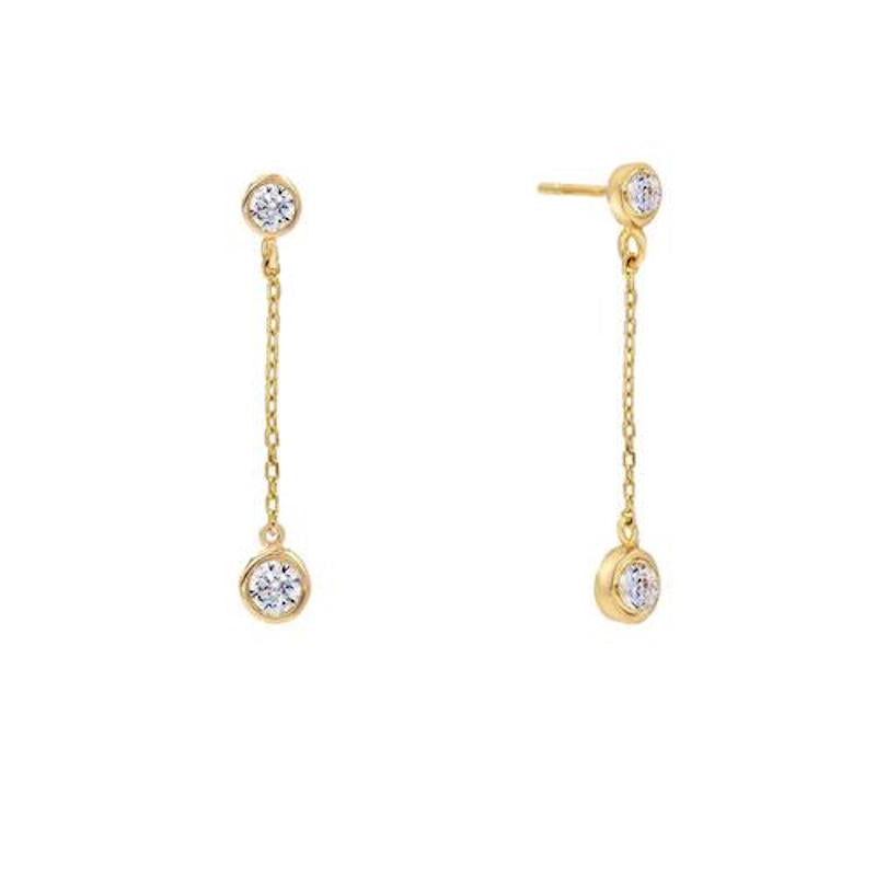 Double chain earrings