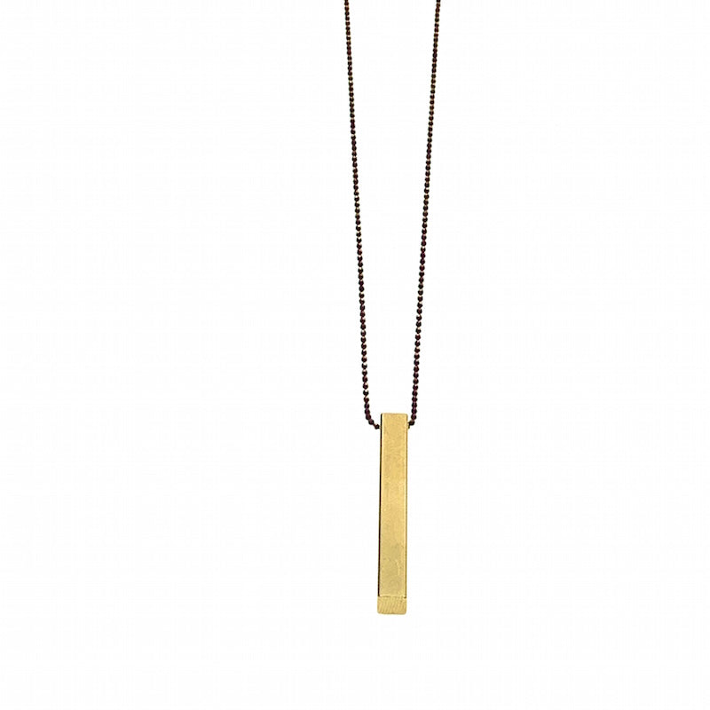Geometric bar necklace