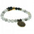 Grey quartz lotus bracelet