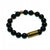 Onyx bullet casing bracelet