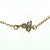 Gold-plated silver or silver lotus bracelet with cubic zirconia