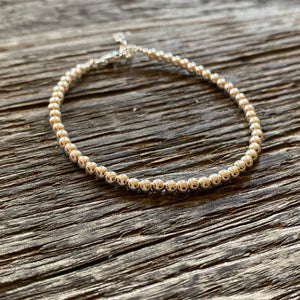 Beaded  goldfilled  bracelet