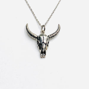 Bull skull necklace
