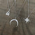 Third eye moon Ouija, silver star necklace Ouija