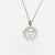 Heart silver chakra necklace