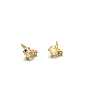 Moonstone CZ  earrings