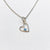 Tiny heart birthstone necklace