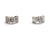 Baguette crystal hoop earrings