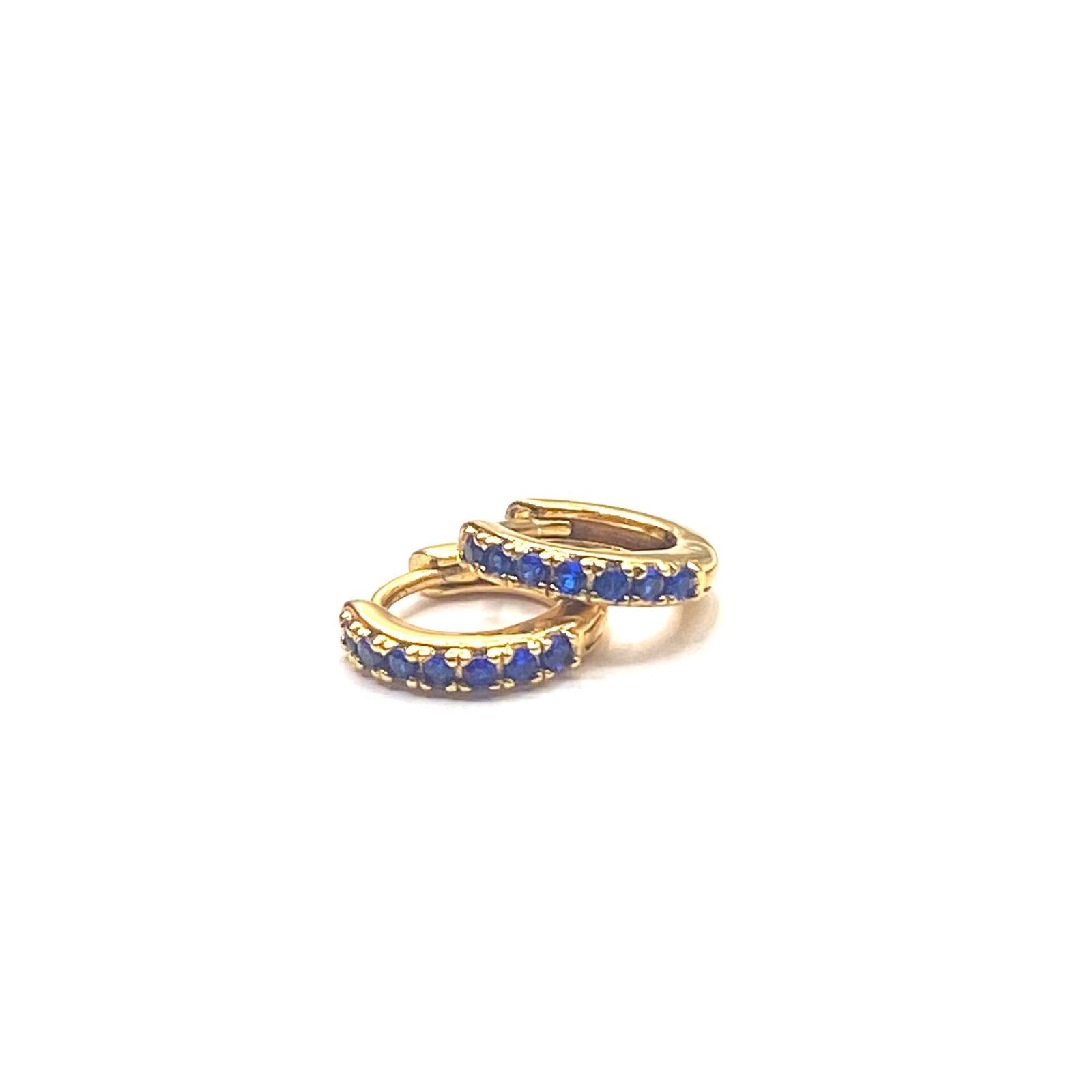 Sapphire hoop earrings