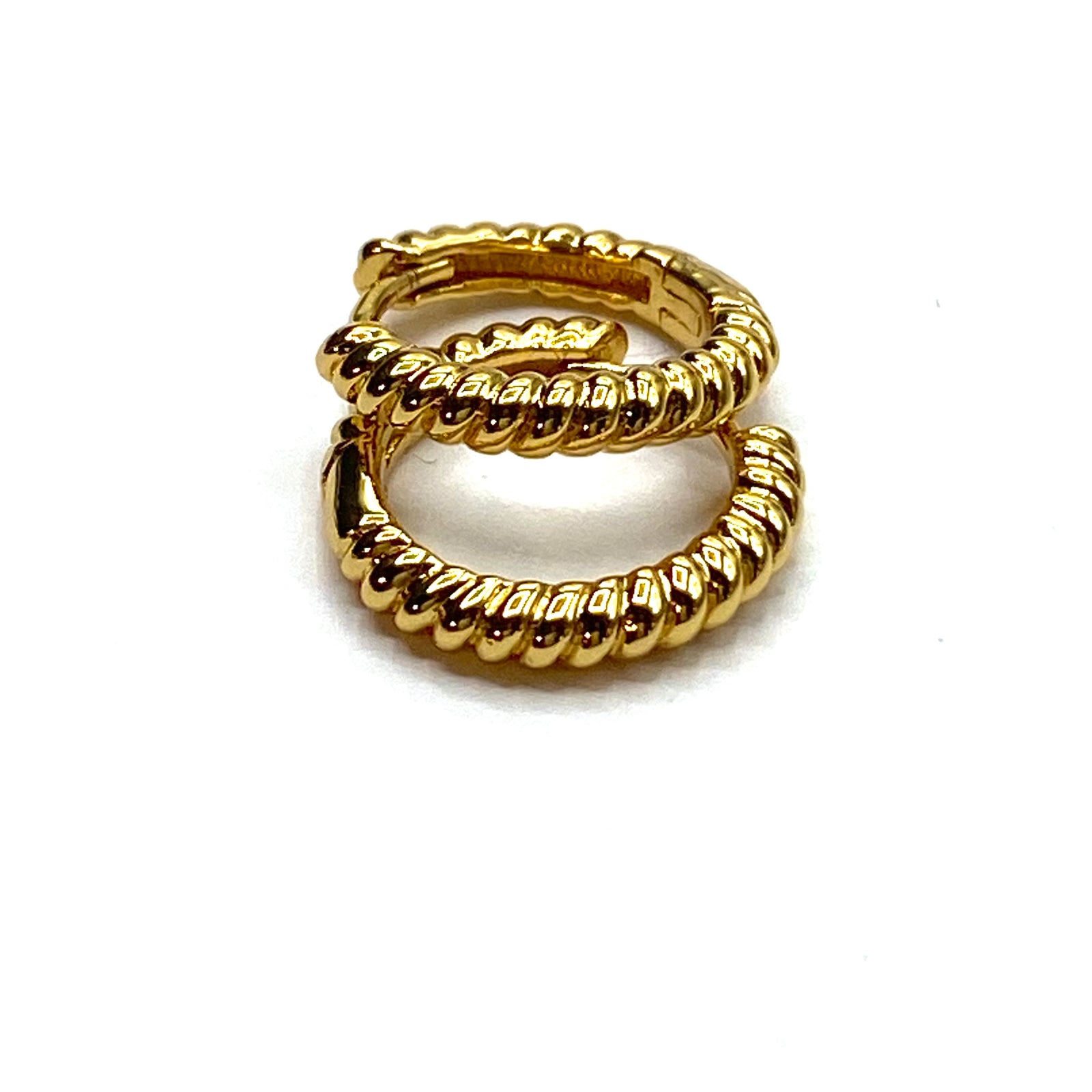 Twisted hoop earring