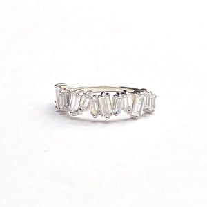Crystal baguette ring