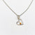 Tiny heart birthstone necklace