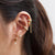 Three dot opal earrings