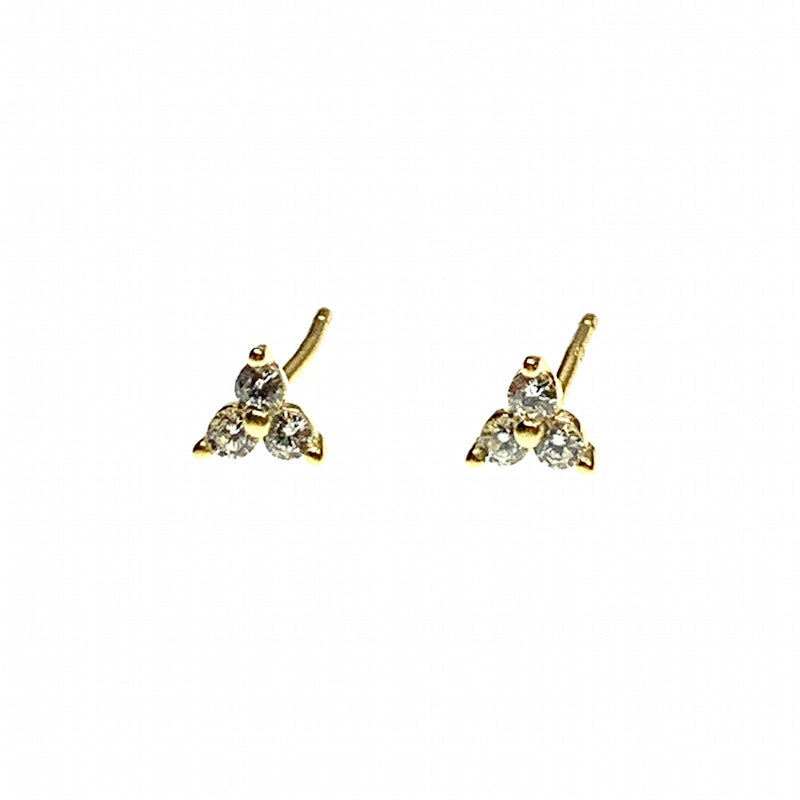 Pyramid stud earring